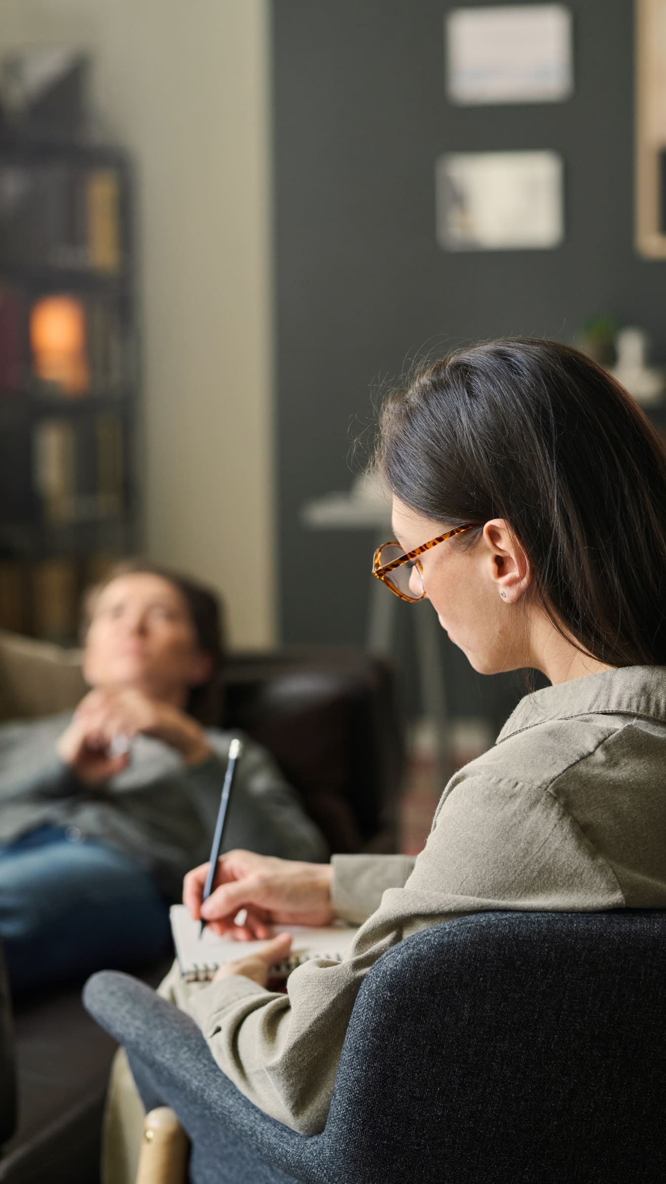 A therapy session in drug rehab near Oxford, MS.<br />
