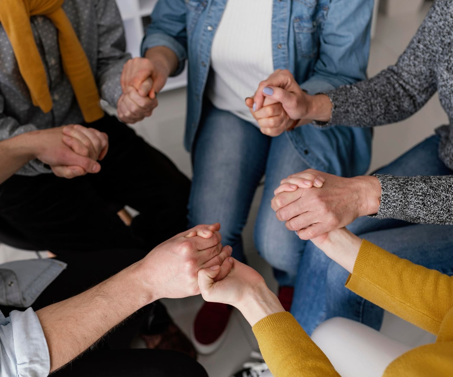 Group therapy session at the Jackson rehab in Mississippi.