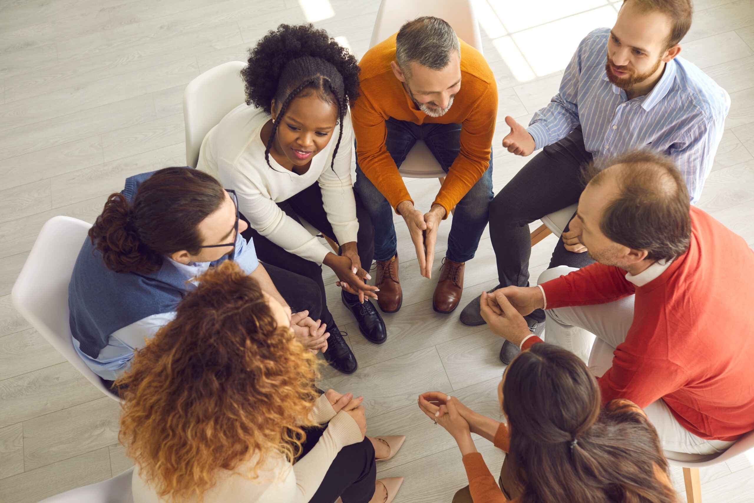 Group therapy in a Cigna rehab in Mississippi.