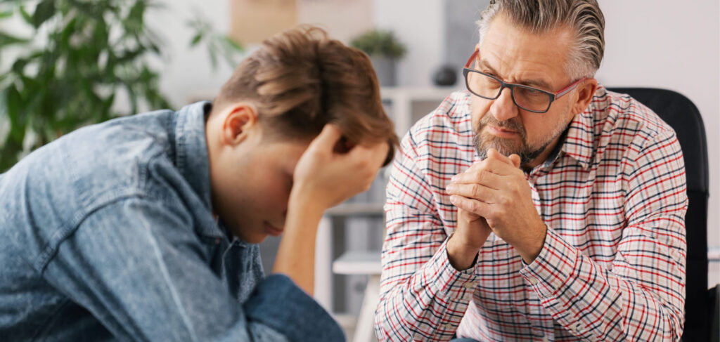A man struggling with SUD seeks professional Xanax addiction treatment in Mississippi.