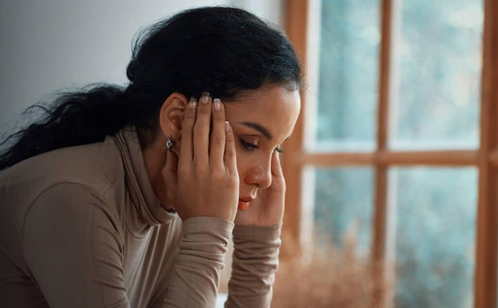 Woman coping with Xanax and alcohol dependency.