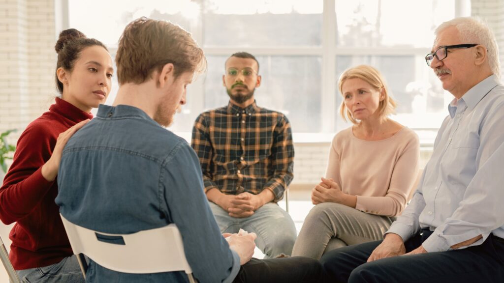 A man receives support through intervention services in Mississippi.