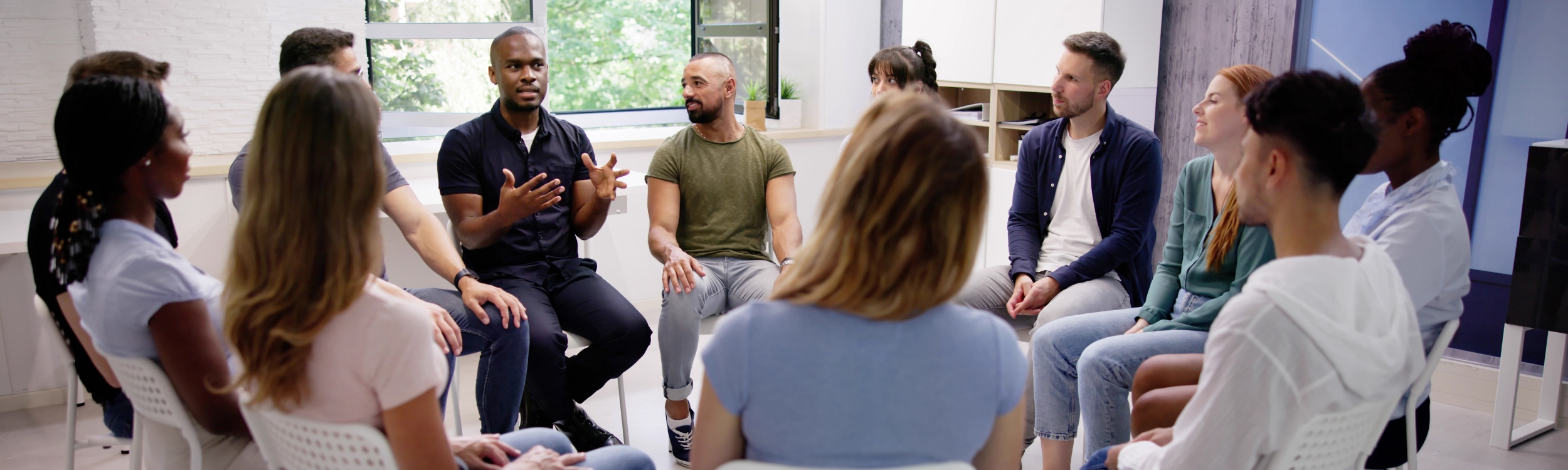 A group therapy exercise at our rehab near Saltillo, Mississippi