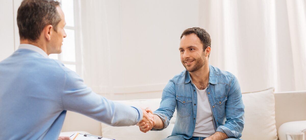 A man enjoys a consultation for MDMA addiction treatment in Mississippi