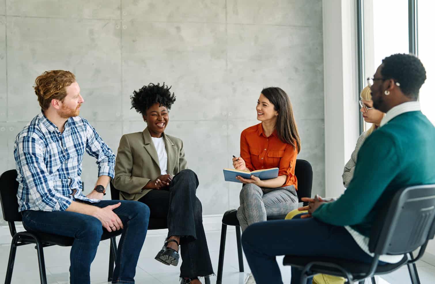 A group treatment exercise at our drug rehab near Meridian, MS.