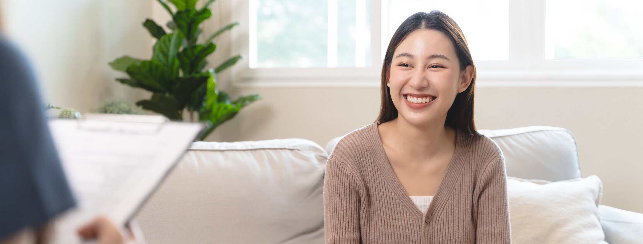 A woman enjoys personalized care at our dual diagnosis treatment center in Mississippi.