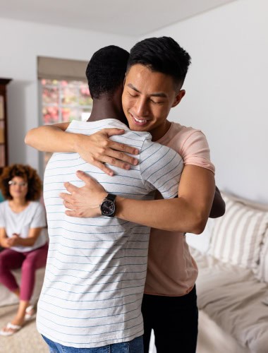 People share their experiences during our aftercare program.