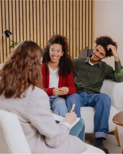A couple enjoys family addiction counseling in Mississippi.