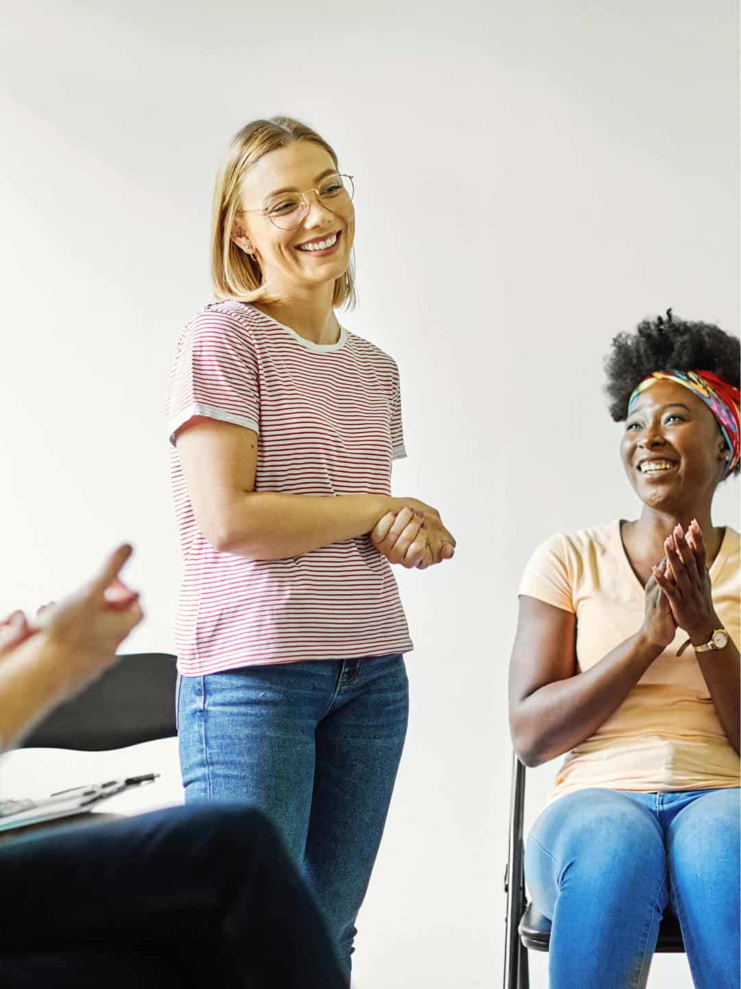 Clients participating in group therapy at one of our rehab programs in Mississippi.